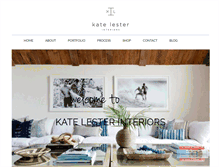 Tablet Screenshot of katelesterinteriors.com